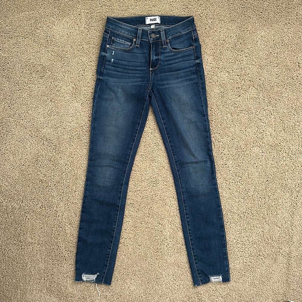 Paige Skyline Ankle Peg Skinny Jeans